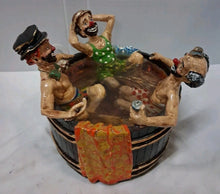 Load image into Gallery viewer, Ron Lee Rub a Dub Dub Three Men Clowns In A Tub Bathtub Figurine Rare 1981 LARGE