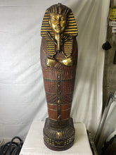 Load image into Gallery viewer, 48” Egyptian Pharaoh Tutankhamun King Tut Sarcophagus Display Cabinet