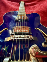 Load image into Gallery viewer, Ibanez Artcore AFS75T Hollowbody Electric Guitar Transparent Blue w/ Case Strap