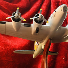 Load image into Gallery viewer, Wooden B-17 Flying Fortress Model – 22.5” Wingspan, WWII Bomber, Handcrafted