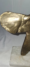 Load image into Gallery viewer, Yanni Signed Abstract Winged Male Torso Bronze Tone Sculpture Marble Base Modern