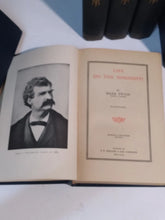 Load image into Gallery viewer, Vintage Mark Twain Hardcover Book Set Lot of 10 Classic Literature P.F. Collier
