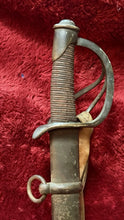 Load image into Gallery viewer, Rare Civil War Original 1851 Dated Ames Cavalry Saber W/ Scabbard, Cabotville