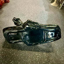 Load image into Gallery viewer, Vintage Attributed Royal Haeger Black Panther TV Lamp Planter MCM Ceramic 15”