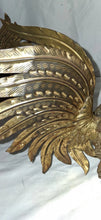 Load image into Gallery viewer, Vintage Brass Rooster Figurines Set of 2 Fighting Cocks Mid Century