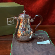 Load image into Gallery viewer, Christofle Paris Bagatelle Silver Plated Coffee Pot 8 Cup Rosewood Handle w/ Box