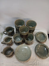 Load image into Gallery viewer, 1940s Otagiri Soma Ware Somayaki Mid-Century Japanese Dish Set- Pieces 15