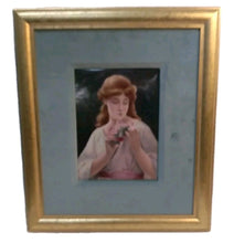 Load image into Gallery viewer, Antique “Vogel” French Limoges portrait On Porcelain, Schumacher Studios