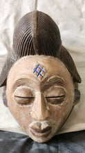 Load image into Gallery viewer, Vintage African Punu Mask, Gabon. carved and painted