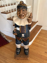 Load image into Gallery viewer, Large Vintage 50” Mr Punch Carved Wooden Cigar Store Display Statue
