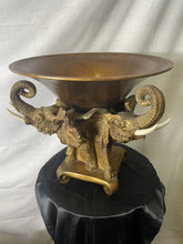Load image into Gallery viewer, Elephant Grand Decorative Table Centerpiece Serving Bowl