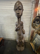 Load image into Gallery viewer, 1930-1950 Large Male Baule Figure "Blolo Bian," Ivory Coast, Africa 80”!!