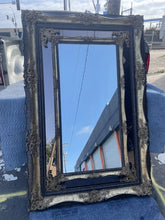 Load image into Gallery viewer, #115 Antique Style Ornate Large Gold And Black Mirror 3D 69“ X 46“