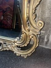 Load image into Gallery viewer, Beautiful large Ornate antique style gold mirror 58“ x 34“