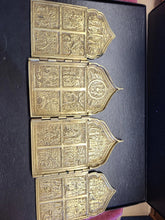 Load image into Gallery viewer, Antique Rare Unique Russian Christian 19th Cent Brass 4-Panel Folding Skladen