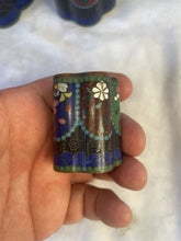 Load image into Gallery viewer, Set Of 3 Antique Japanese Cloisonné Brush Pots, Meigi Period 1868-1912