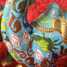 Load image into Gallery viewer, Beautiful Matching Antique Pair of Chinese Cloisonné Camel Statues
