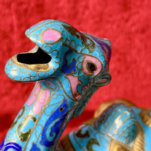 Load image into Gallery viewer, Beautiful Matching Antique Pair of Chinese Cloisonné Camel Statues