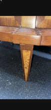 Load image into Gallery viewer, Vintage Andre Rochelle wood inlaid demilune side
