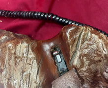 Load image into Gallery viewer, Vintage MCM Sculpted Redwood BURL TELEPHONE 18”x13”x6” (**Untested**)