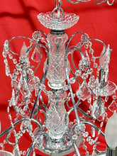 Load image into Gallery viewer, SAINT MOSSI 6-Light Hanging Crystal Raindrop Chandelier 24H 24D 24W New Open Box