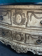 Load image into Gallery viewer, French style Bombay Dresser Commode faux marble top