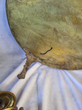 Load image into Gallery viewer, 15" Vtg Moroccan Brass Tray w/ Maranao Gador, Tea Caddy, Trinket box, Dowry set