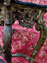 Load image into Gallery viewer, Antique Rococo Style Carved Giltwood 52” Console Table w/ Removable Marble Top