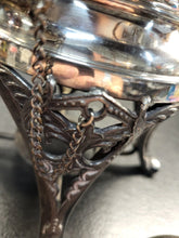 Load image into Gallery viewer, RARE MERIDEN B. COMPANY Swirled Quadruple SilverPlated Tipping Teapot - ANTIQUE