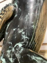 Load image into Gallery viewer, RARE Vintage SPI San Pacific Int’l HUMPBACK WHALES Hanging Brass Sculpture 26x17