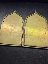Load image into Gallery viewer, Antique Rare Unique Russian Christian 19th Cent Brass 4-Panel Folding Skladen
