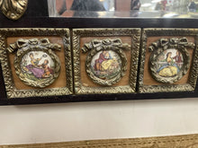 Load image into Gallery viewer, Vintage French Napoleon 3rd Style Ebonized wood Ornate, Beveled Mirror!!