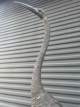 Load image into Gallery viewer, Enormous Highly Detailed Bronze Heron Wading Waterfowl Crane 8’ 6”!!