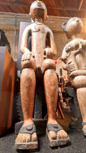 Load image into Gallery viewer, 1950’s Large Oceanic Full Size New Guinea Wooden Sepik Ancestors Statues