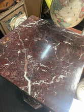Load image into Gallery viewer, Vintage French Red Marble Pedestal RARE Exquisite 40” Tall