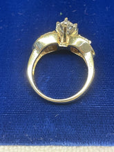 Load image into Gallery viewer, Ladies 14kt yellow gold Marquise cut diamond ring. total diamond weight 1.69 ct