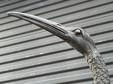 Load image into Gallery viewer, Enormous Highly Detailed Bronze Heron Wading Waterfowl Crane 8’ 6”!!