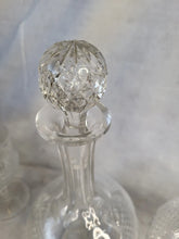 Load image into Gallery viewer, Antique early 19th century English Sherry, Decanters, And Glasses Set 7pc