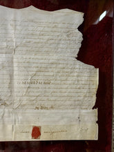 Load image into Gallery viewer, British Indentured Servant Contract 1785 with Wax Seals Shillings & Tax Stamps