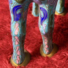 Load image into Gallery viewer, Beautiful Matching Antique Pair of Chinese Cloisonné Camel Statues