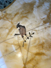 Load image into Gallery viewer, Antique Marble Inlay Coffee Table With Cast Iron Base