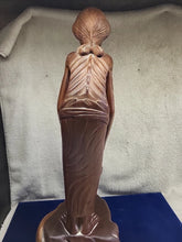 Load image into Gallery viewer, Rare hand carved statue old women from the village of Mass Bali indonisia