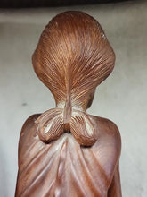 Load image into Gallery viewer, Rare hand carved statue old women from the village of Mass Bali indonisia