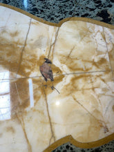 Load image into Gallery viewer, Antique Marble Inlay Coffee Table With Cast Iron Base