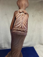 Load image into Gallery viewer, Rare hand carved statue old women from the village of Mass Bali indonisia