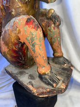Load image into Gallery viewer, Late 19Th Century Hand Carved Wood Monkey Figure From India