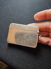 Load image into Gallery viewer, Antique 1890's British John Gilbert Sterling Silver Match Safe Pendant Monogram