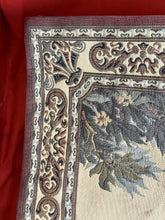 Load image into Gallery viewer, Vintage French Classical Garden Scene Tapestry by Gobelins of Paris, 77”L x 52”H