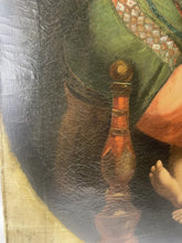 Load image into Gallery viewer, Antique 19th Century Italian Oil Painting Madonna Della Seggiola After Raphael