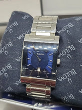Load image into Gallery viewer, BULOVA 96G75 MEN'S CASUAL WATCH Stainless Steel Blue Dial Watch